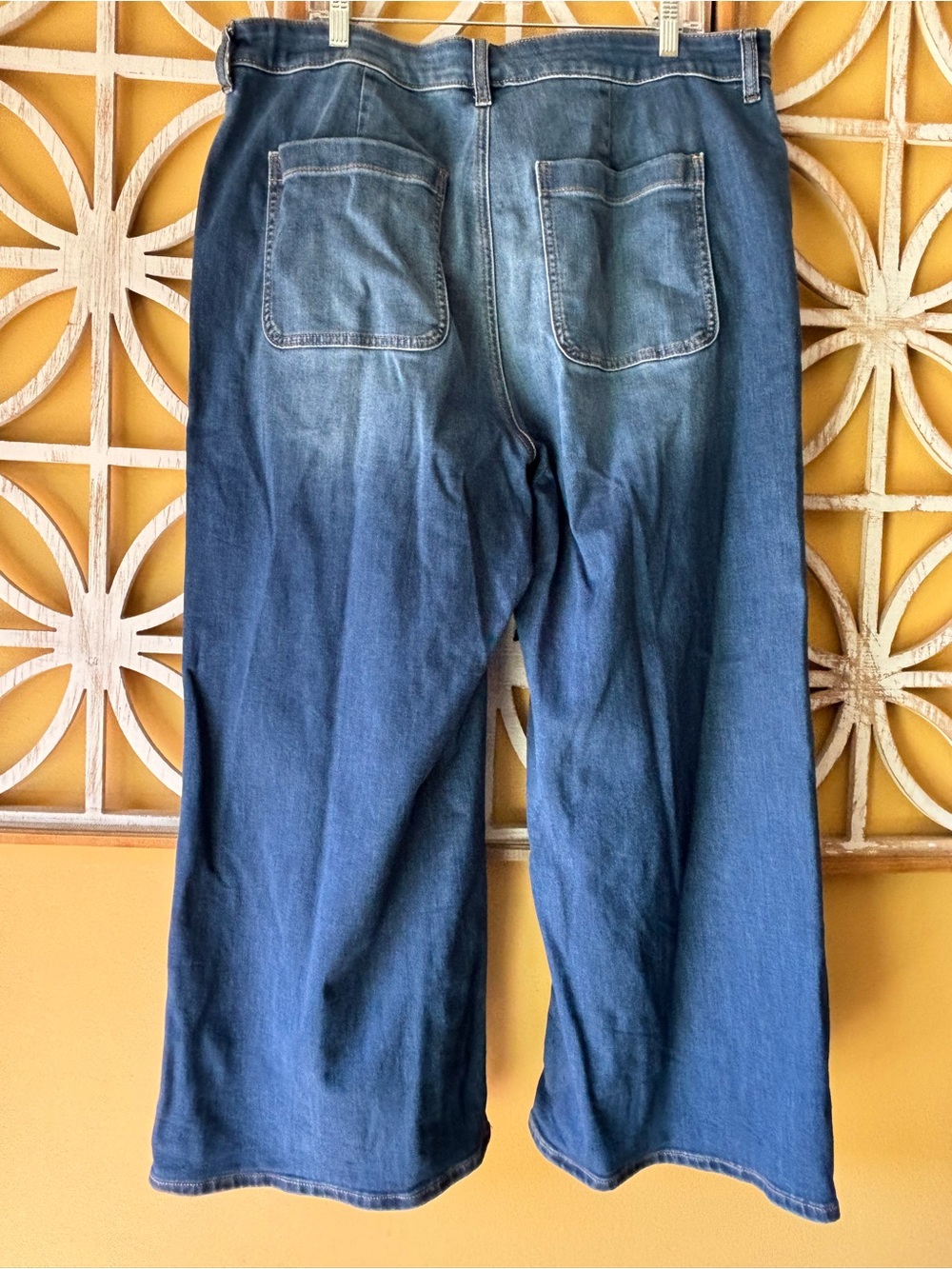 Torrid High Rise Wide Leg Everyday Jeans Size 18 Short Blue Plus Size Denim - Picture 7 of 11
